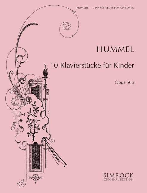 Vorderes Coverbild Zehn Klavierstücke für Kinder op. 56b 